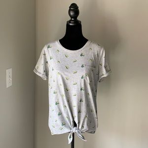 J. Crew front knot shirt